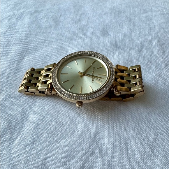 Michael Kors Darci Round Gold-Tone Watch - Picture 6 of 10